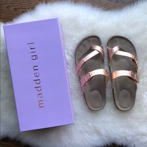 Madden Girl Bryceee Rose Gold Sandal